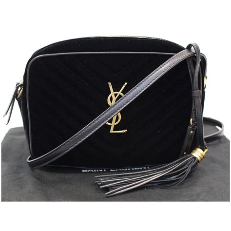 ysl crossbody black on black|ysl crossbody bag black chain.